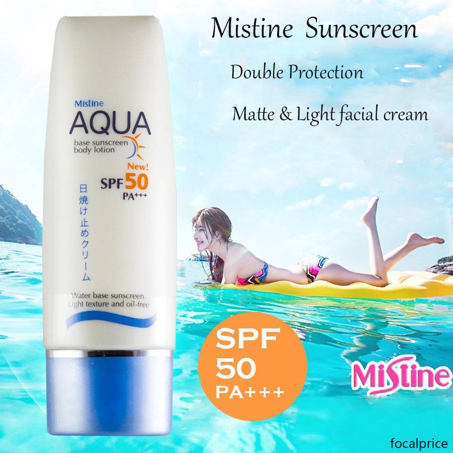 MISTINE (Hàng Mới Về) Kem chống nắng body Sương Mù Spf 50 Pa + + + 70ml