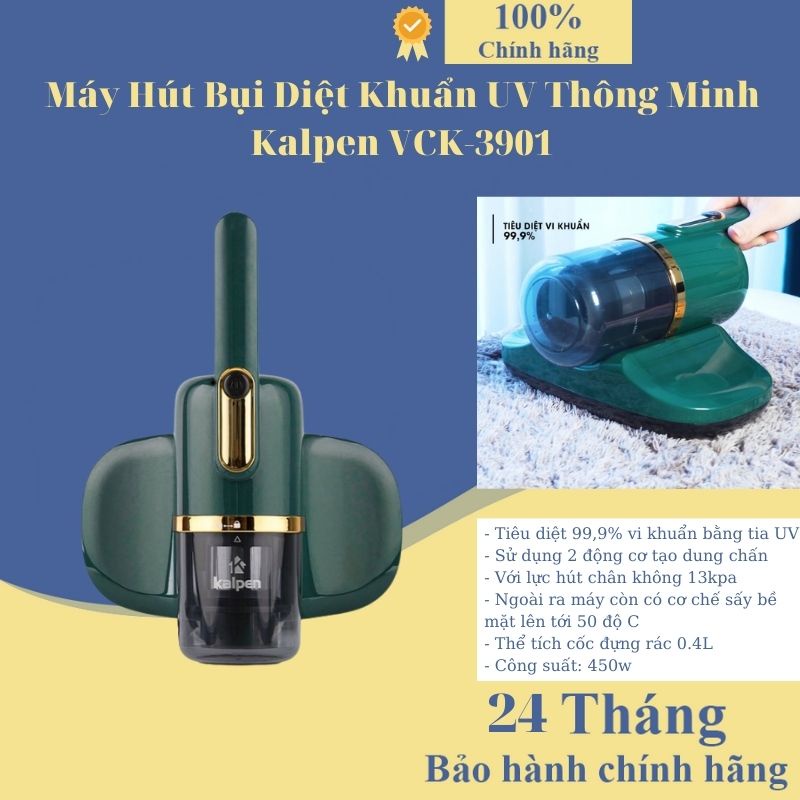 Máy Hút Bụi Diệt Khuẩn UV Thông Minh Kalpen VCK-3901 - Bảo hành 24 tháng