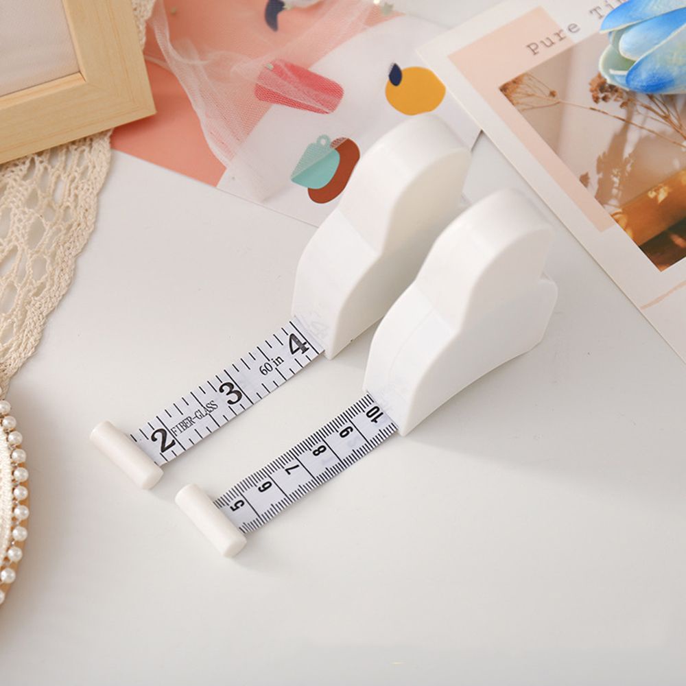 Thước dây mini 150cm/ 60inch có thể tự động thu gọn giúp đo vùng eo/ chân/ cơ thể cho thợ may