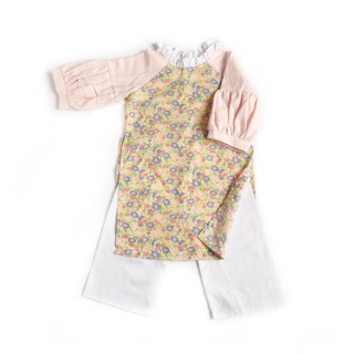 Áo dài thiết kế Áo dài Tết thô kiện nhập cho bé gái 1-4,5y byNayoung