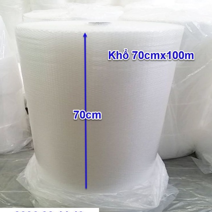 Gò VẤP] Cuộn Xốp Khí 70cm x 100m) , Bọc Chống Sốc, Xốp Nổ - Đóng Bọc Hàng - Chống Sốc Bóng Khí Xốp chống sốc gói hàng