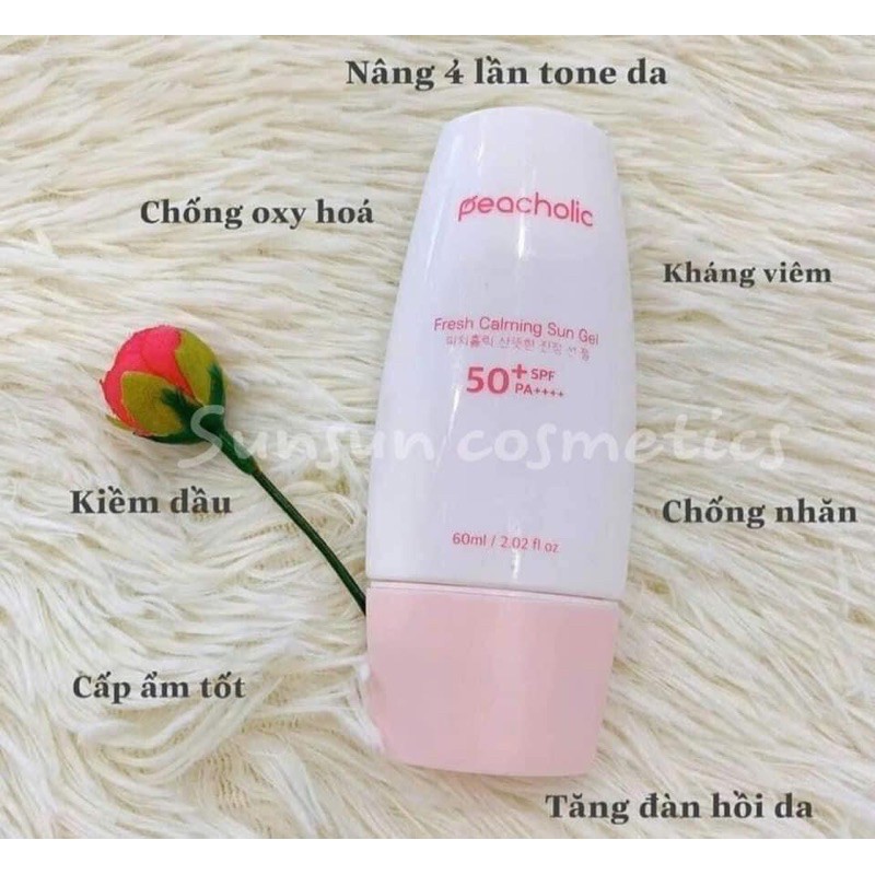 Kem chống nắng nâng tone da peacholic