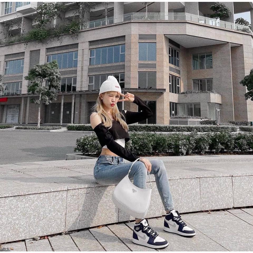 Giày thể thao Jordan NAVY Xanh Than Cổ Cao Cổ Thấp Nam Nữ cực chất dễ phối đồ FullBox