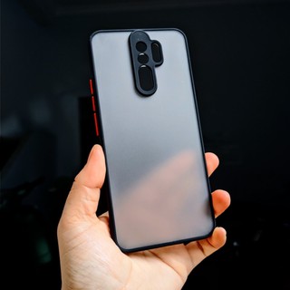 Redmi 8 - Ốp lưng nhám viền màu bảo vệ camera