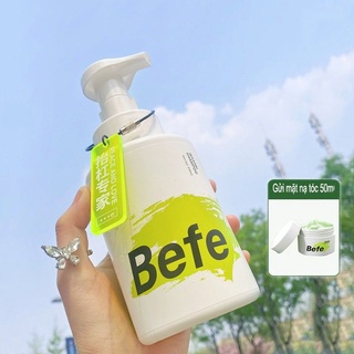 Dầu gội tạo bọt befe wasabi, dầu gội kiềm dầu cho da đầu bết rít
