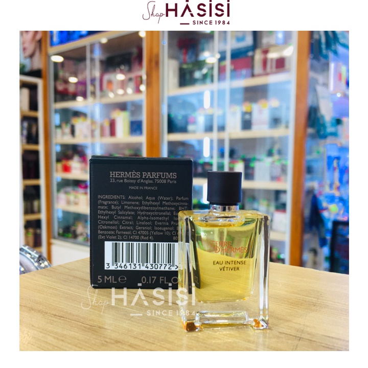 Nước Hoa Mini HERMES - Terre DHermes Eau Intense Vetiver EDP 5ml