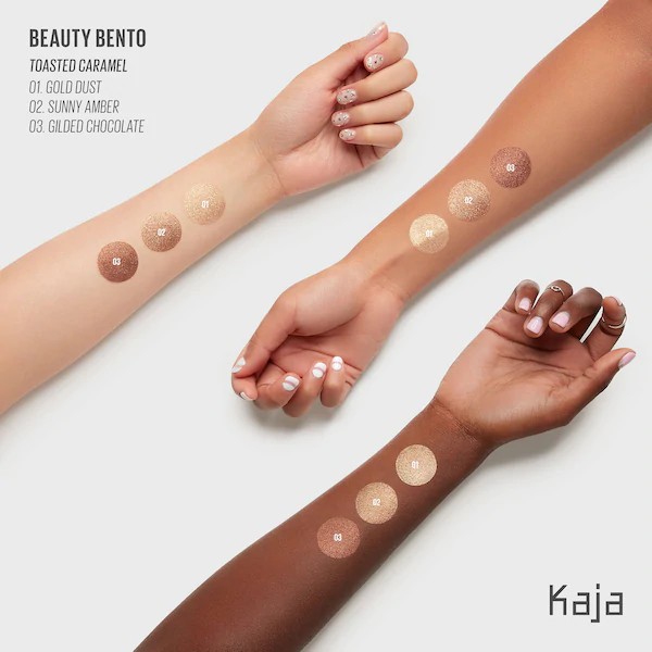 Kaja - Phấn Mắt 3 Ô Kaja Beauty Bento Bouncy Shimmer Eyeshadow Trio