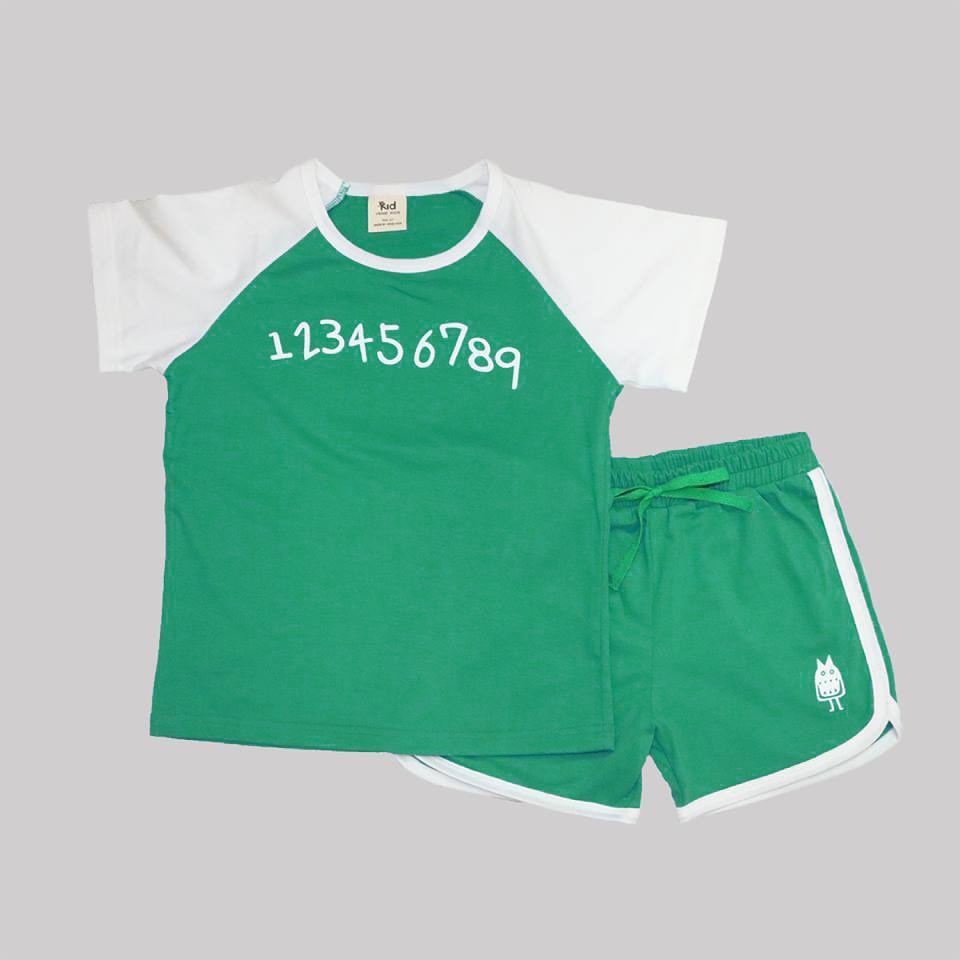 Set bộ quần áo cộc tay số cho bé trai bé gái (8-33kg) VEMZKIDS