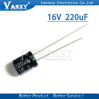 Set 50 tụ điện điện phân 16v220uf 6x7mm 220uf 16v 6x7 chất lượng cao