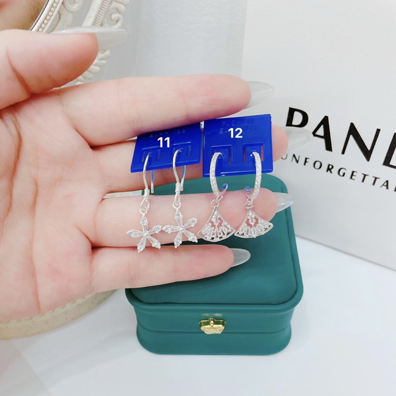 Bông tai nữ bạc ta cỡ to dày dặn đồng giá 109k / 1 đôi - Vàng bạc Khải Khải