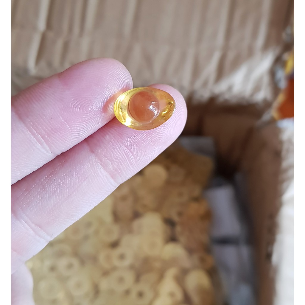 01 thỏi Kim Nguyên Bảo size 1.5cm - Thỏi vàng pha lê phong thủy Thần Tài may mắn