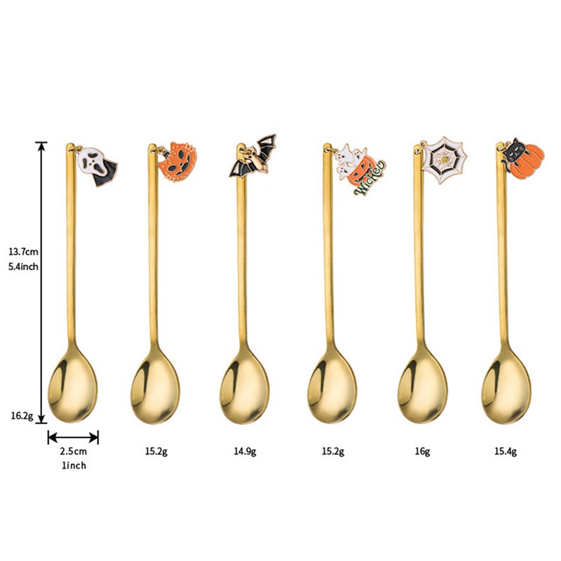 Bộ Muỗng Nĩa Inox Hình Halloween Ngộ Nghĩnh