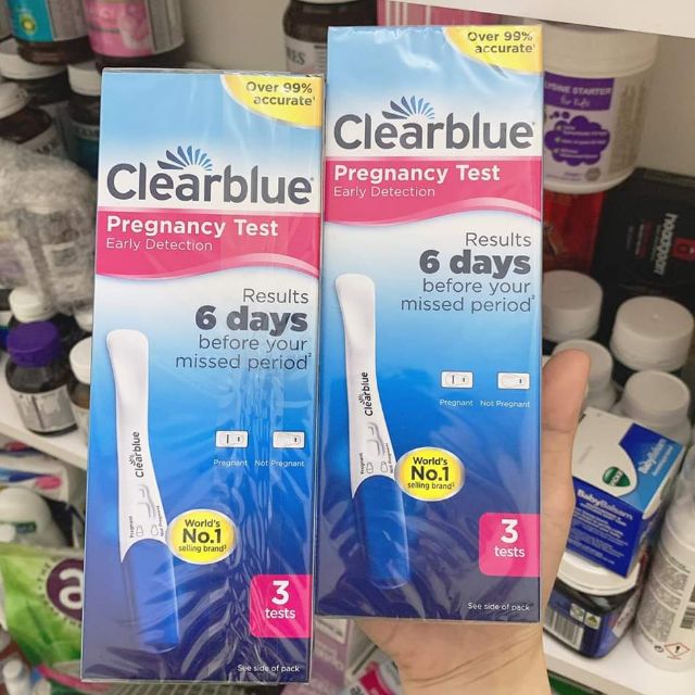 Que thử thai điện tử CLEARBLUE chính xác 99%💕💕