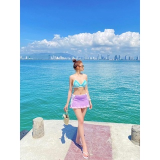 SET BIKINI PHỐI MÀU - BIKINI LEN MÓC 98 màu phối -móc theo size handmade