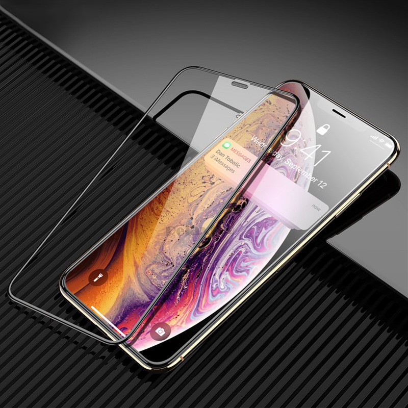 Kính cường lực 9D bảo vệ toàn màn hình cho điện thoại compatible for iPhone 14 13 12 11 Pro XR X XS Max Mini 8 7 6 6S Plus 5 5s SE 2020