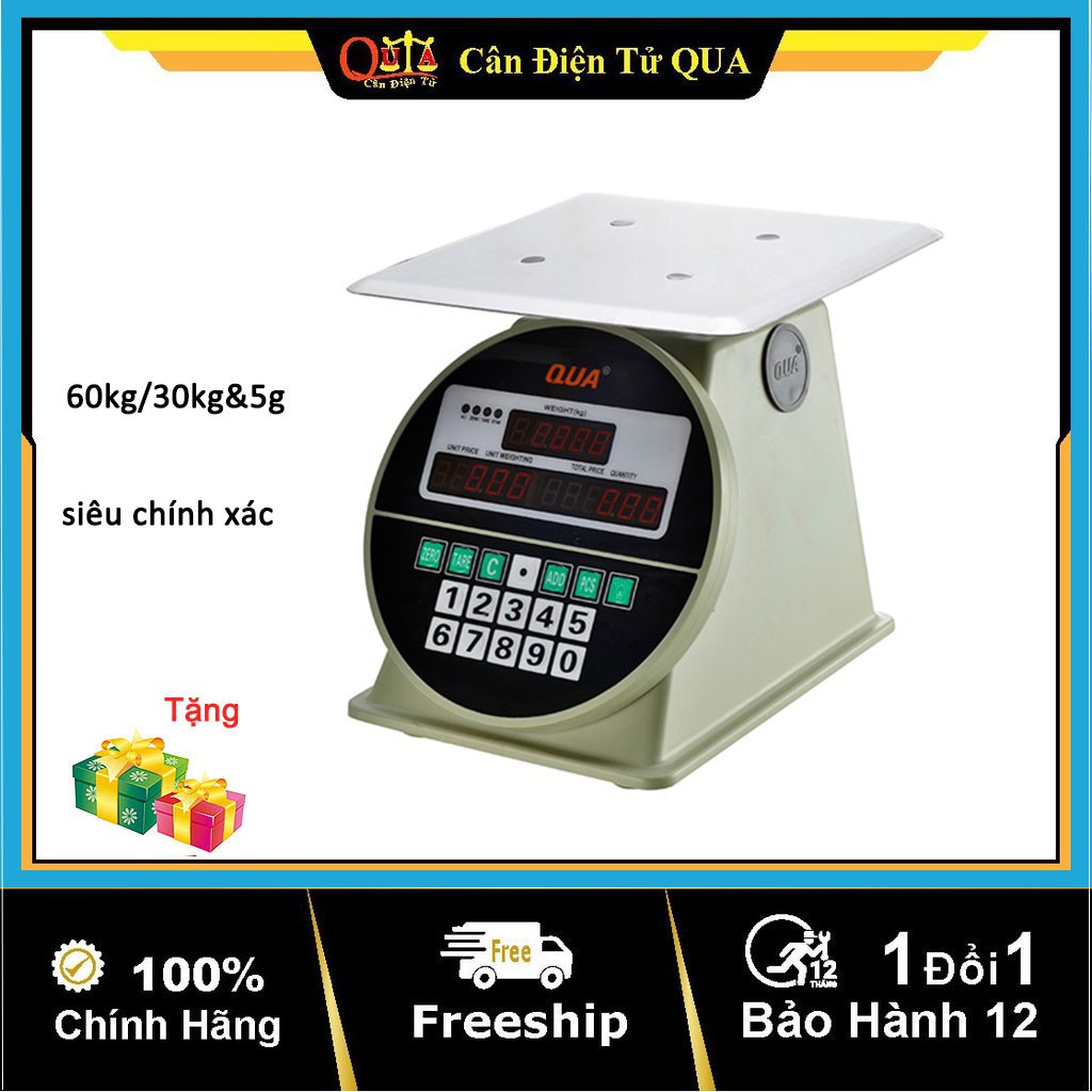 Cân Tính Tiền Điện Tử 2 Mặt 30kg 40kg 60kg Dùng Cho Cân Hàng Hóa Thực Phẩm Bảo Hành 1 Năm Shop QUA