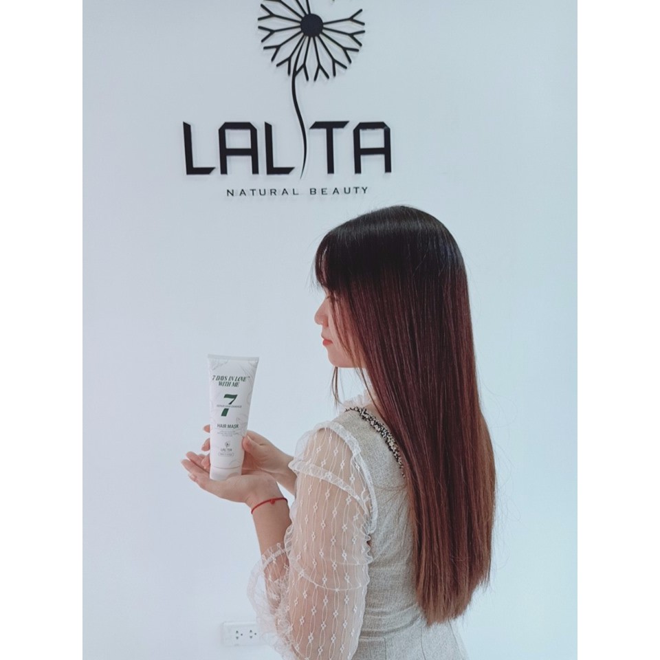 [Tặng lược gội]Cặp Dầu gội phục hồi tóc hư tổn và kem ủ tóc siêu mượt LALITA 500ml