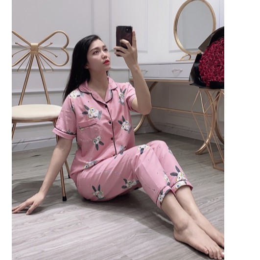 Bộ ngủ pijama tay ngắn quần dài | BigBuy360 - bigbuy360.vn