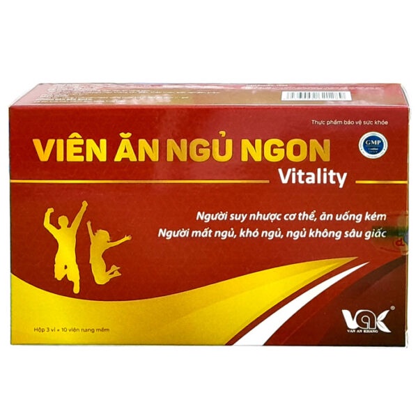 Viên Ăn Ngủ Ngon Vitality- Hỗ trợ giúp ăn ngon, tăng cường sức khỏe, hỗ trợ dưỡng tâm, an thần, giúp ngủ ngon, sâu giấc