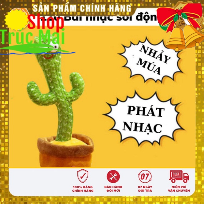 Đồ chơi xương rồng nhảy múa cho bé, có 120 bài hát vui nhộn, thông minh biết nhại tiếng, giải tr