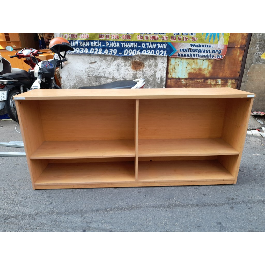 Thanh lý kệ hồ sơ gỗ cũ 1m8*80cm sâu 40cm