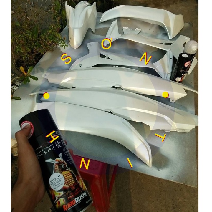 Chai Sơn Samurai Y31008 Màu Trắng Mịn