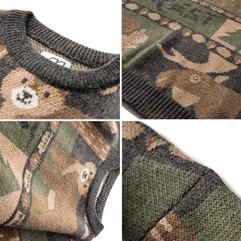 Áo Len Hình Gấu Thỏ Unisex