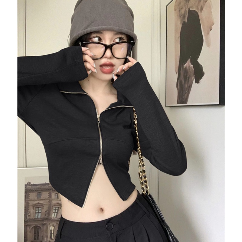 Áo Thun Tay Dài Dáng Ôm Thời Trang Mùa Thu Cho Nữ