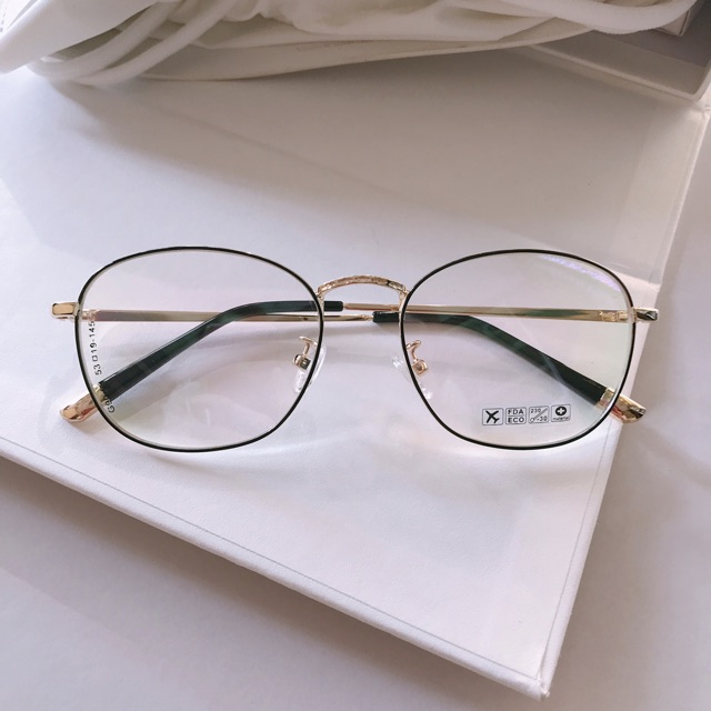 Kính gọng Vintage Kim loại Hàn quốc cao cấp