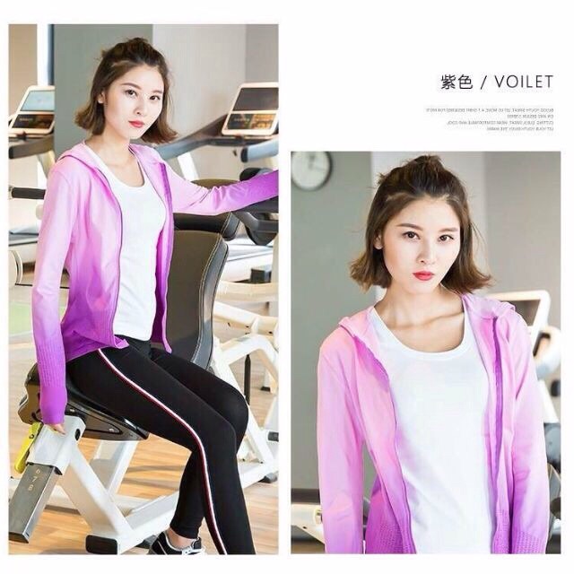 Áo khoác nữ tập Thể Thao, tập Gym, Tập Yoga cao cấp. Size S M L XL [Loang Màu] | BigBuy360 - bigbuy360.vn