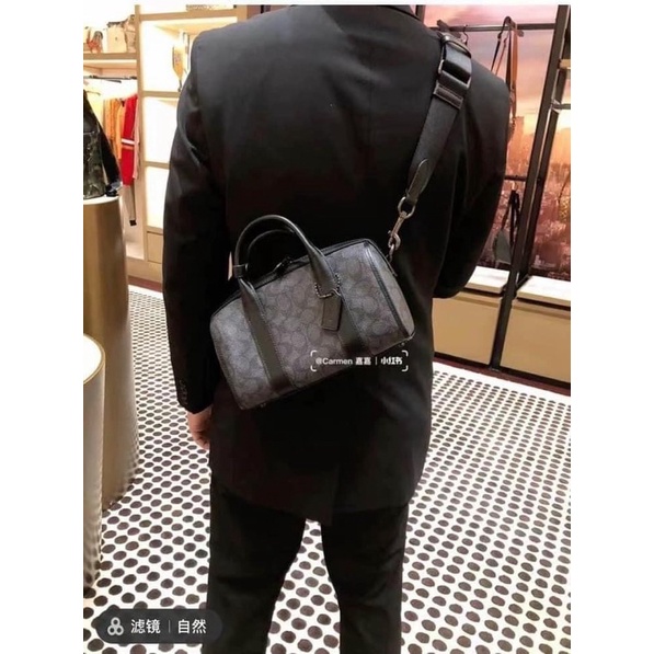 TNS-Túi trống xách tay unisex siêu hottrend Gotham duffle bag-chất da cao cấp-màu đen chữ đặc trưng cá tính