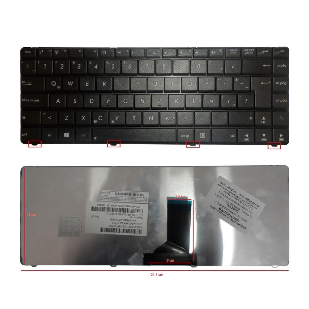 Bàn phím Laptop ASUS K42 A42 K42D K42J A42J K42F A42D A42F A42J X44H X43 X43S UL30 U30 UL30A UL30V UL30VT