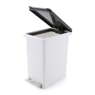 Thùng rác fitis compact đen trắng 10 lít