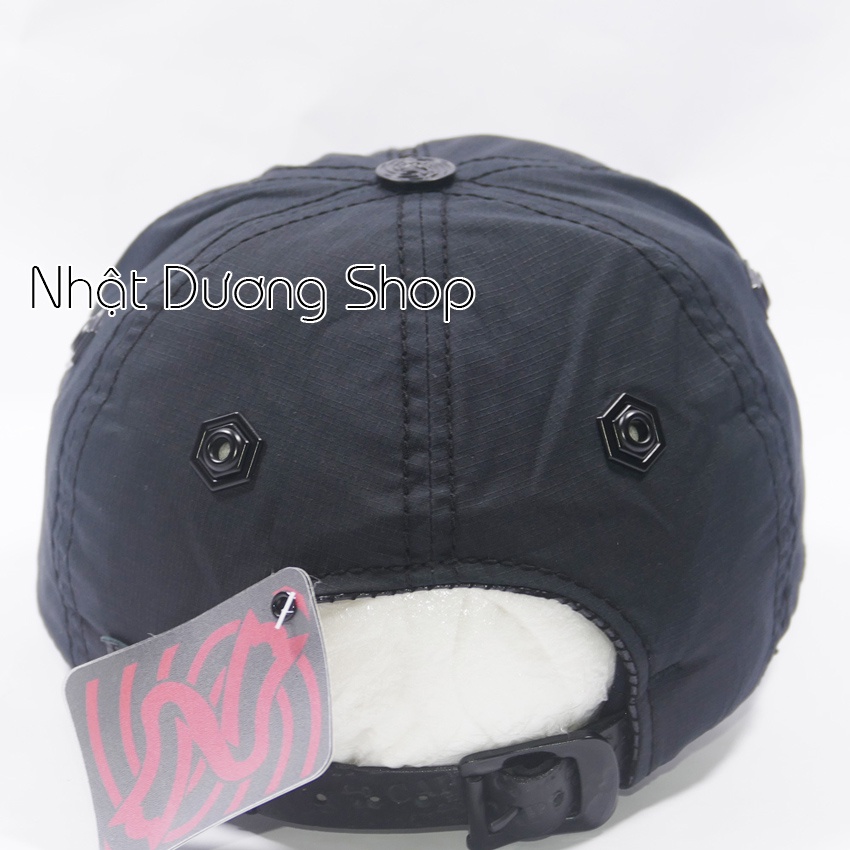 [ HÌNH THẬT ]Nón kết xịn z caps vá 3 sọc da phía trước kèm đóng sò 3 lớp- Chất liệu vải Cotton cao cấp