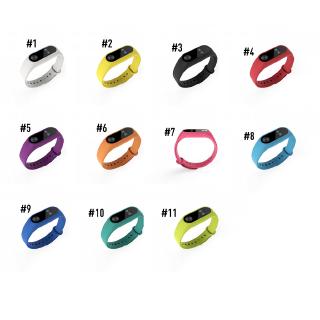 Xiaomi Mi Band 2 Strap Bracelet Strap Miband Replacement Solid Color Silicone Wristband vn