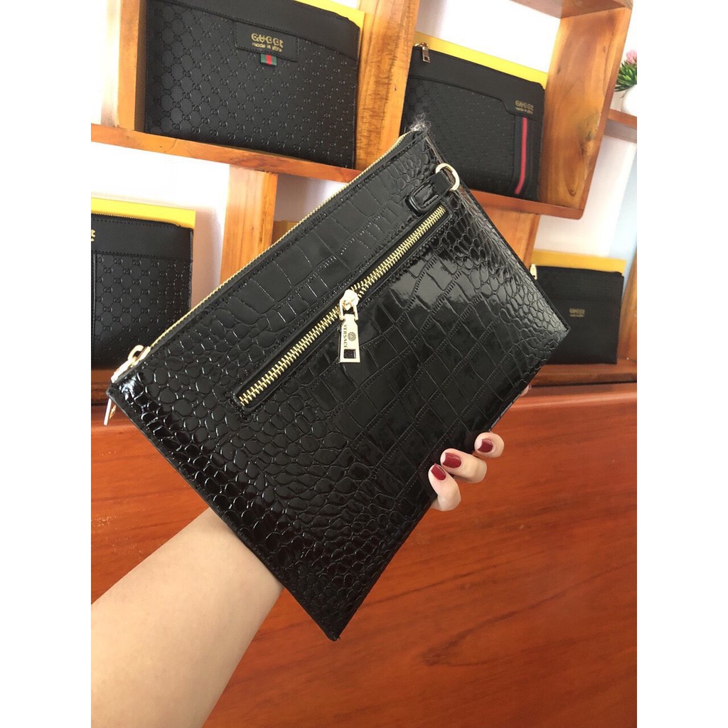 Clutch cầm tay Unisex, Ví kẹp nách nam