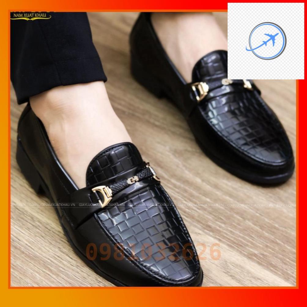 👪 sale 12-12 Giày Nam Công Sở Giá Rẻ Tại Hà Nội Da Bóng Kết Hợp Đai Vàng Mã L157 👪