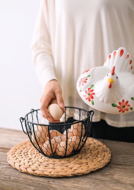 Giỏ đựng trứng gà mái mơ