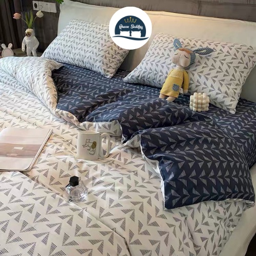 Bộ Chăn Ga Gối Cotton Poly - Set 4 Món Đủ Màu Đủ Size, Dành Cho Mùa Hè