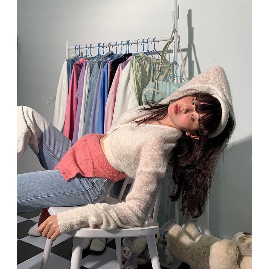 Áo Cardigan Dệt Kim Mỏng Nhiều Màu Sắc Phong Cách Nhật Bản Thời Trang Mùa Hè Mới Cho Nữ | BigBuy360 - bigbuy360.vn