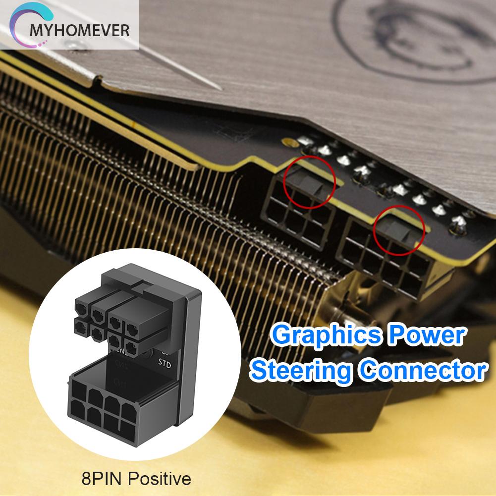 Đầu Chuyển Đổi Atx 8pin 6pin Sang 8pin 6pin 180 Độ Cho Máy Tính Để Bàn Gpu | BigBuy360 - bigbuy360.vn