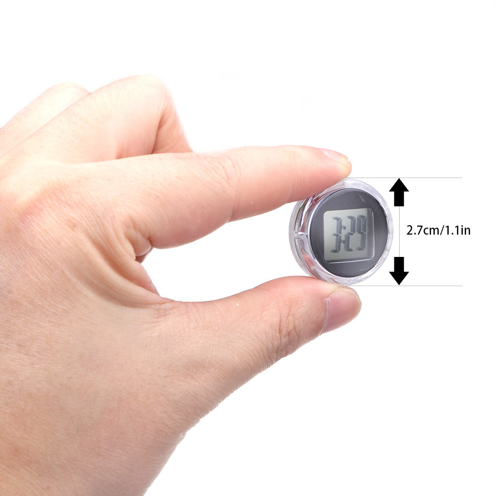 Đồng Hồ Điện Tử Mini Chống Thấm Nước Cho Xe Máy
