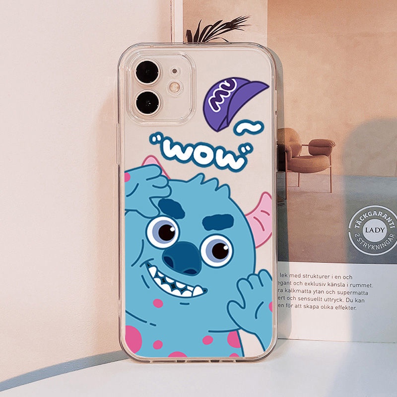 DISNEY Ốp Điện Thoại Hình Quái Vật Mắt To Cho iPhone 11 12 13 pro max XS X XR XSMax 7 8 6 6s plus SE 2020