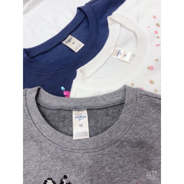 Áo nỉ  bé gái kim sa lật