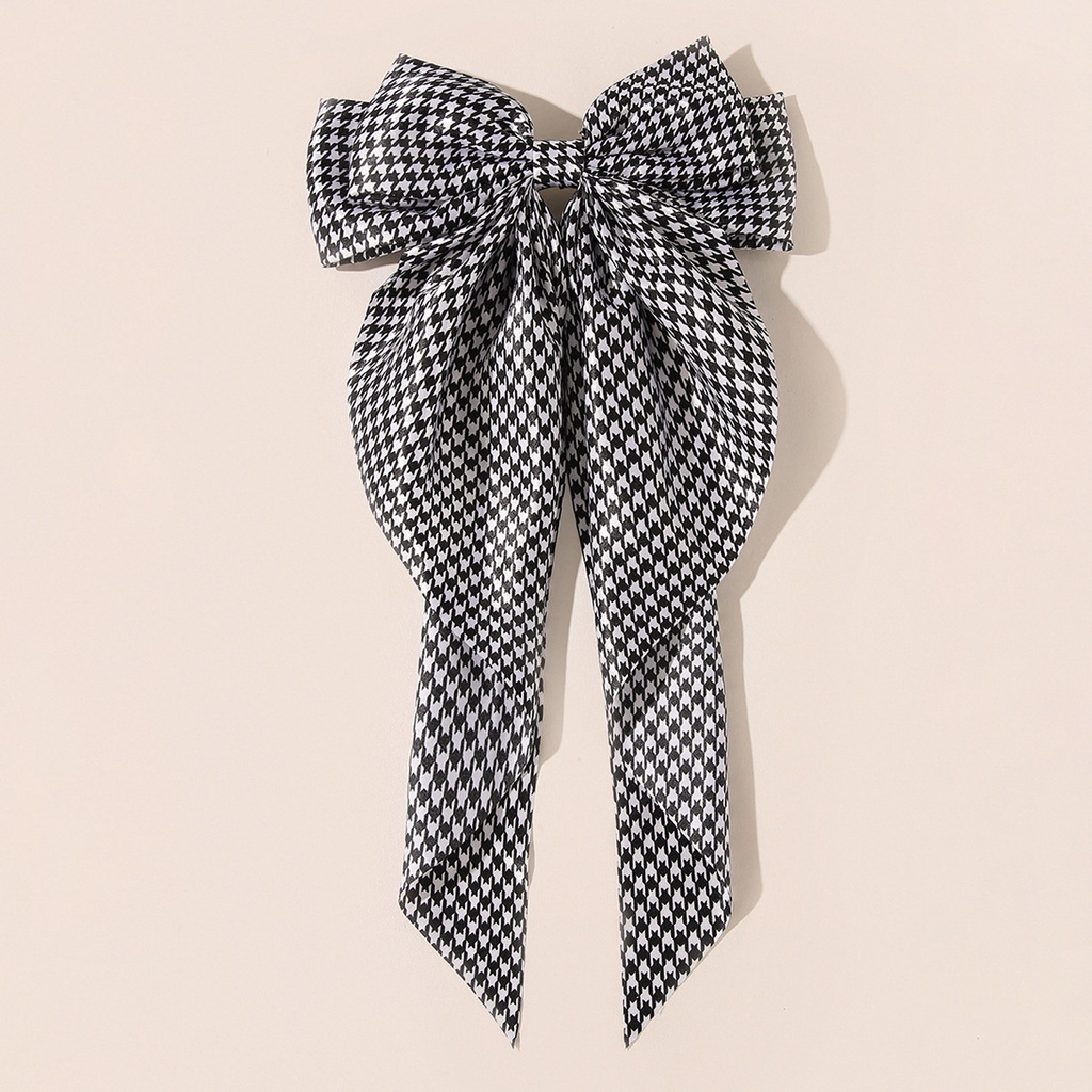 Kẹp Tóc Hình Nơ Đính Ngọc Trai Phong Cách Hàn Quốc Cho Bé Gái