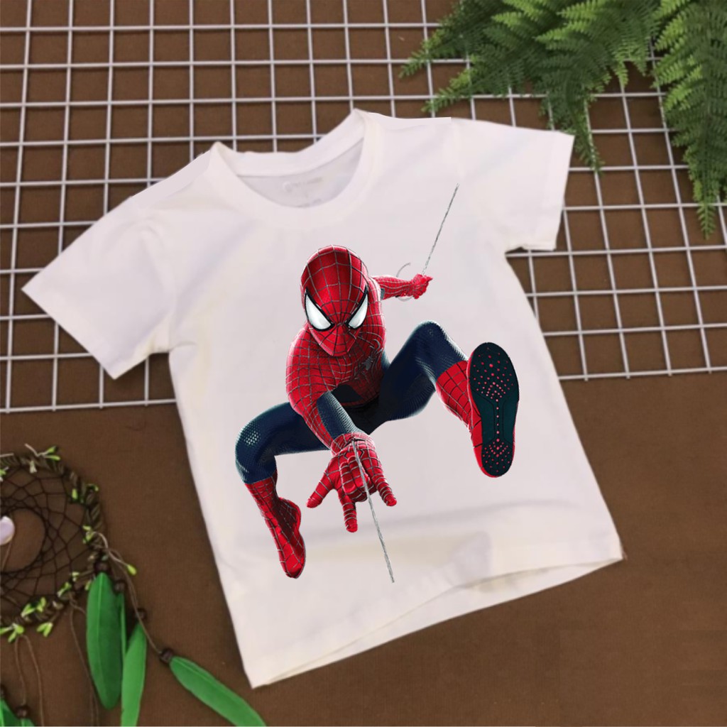 Áo Thun In Hình Người Nhện Spider Man Dành cho Trẻ em