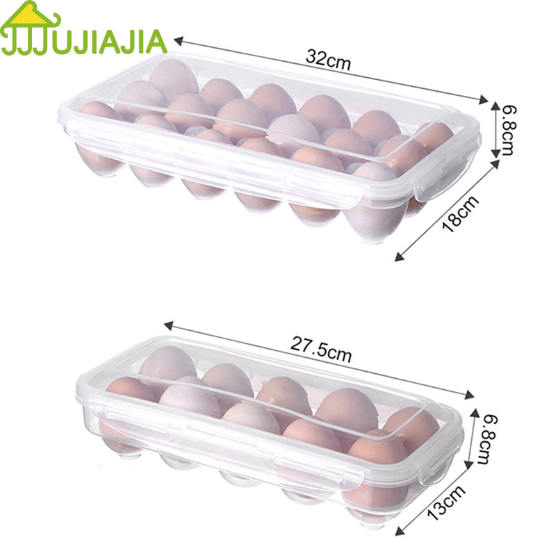 Hộp Đựng Trứng JUJIAJIA Bằng Nhựa Trong Suốt