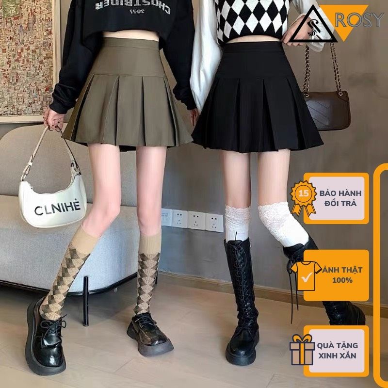 Chân váy tennis xếp ly lưng cao dáng ngắn xoè năng động cá tính thanh lịch công sở dễ phối đồ chất tuyết mưa dày dặn cấp