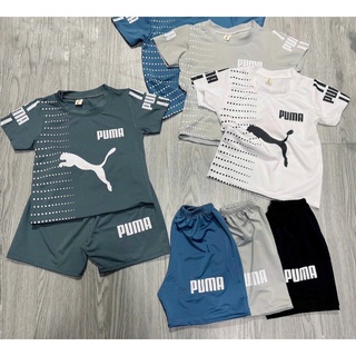 bộ thể thao bé trai đồ thể thao bé trai puma chấm bi Chất liệu co giãn cho bé từ 8_26kg VYVY kids