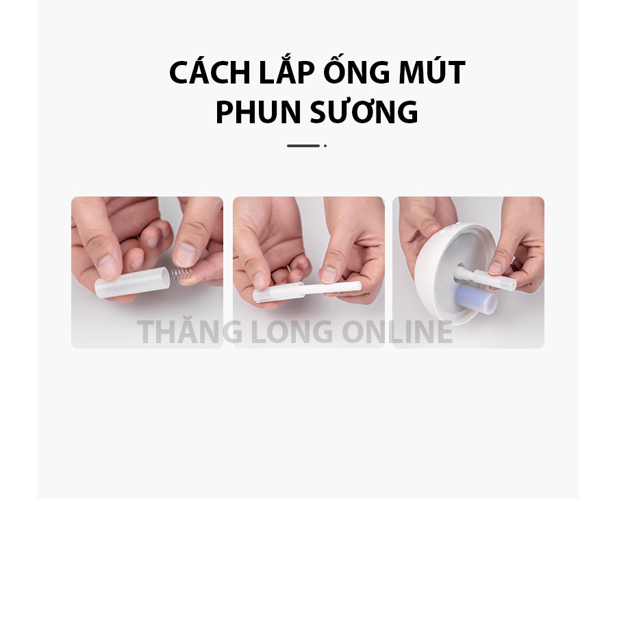 Máy Phun Sương, Máy Khuếch Tán Tinh Dầu Hình Mặt Trăng Dung Tích 800Ml Mẫu Mới Nhất 2021 - Tặng Kèm Đèn Trang Trí